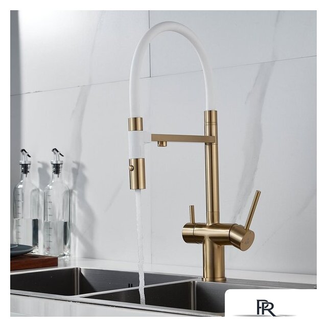 Смеситель Rose R958G (золотой сатин) - Изображение №3 — Интернет-магазин ПроЗаказ