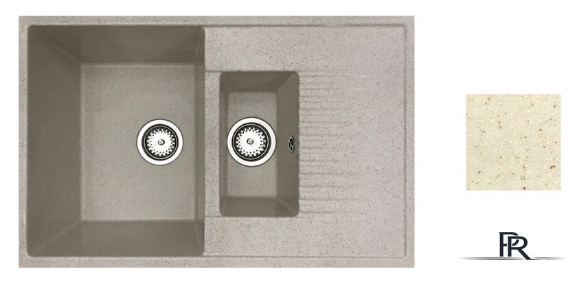 Кухонная мойка БелЭворс Forma L + смеситель W4998-4 + дозатор L405-1 (бежевый) - Изображение №2 — Интернет-магазин ПроЗаказ