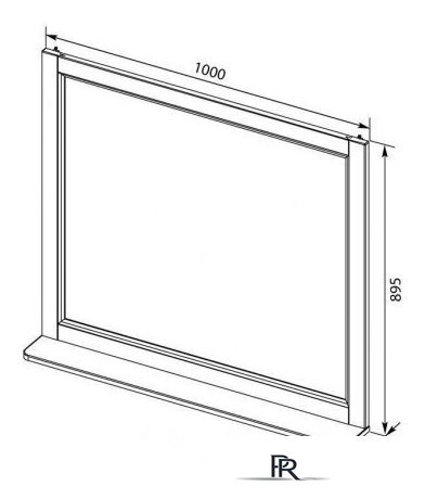  Aquanet Зеркало Бостон М 100 209674 (белый матовый) - Изображение №4 — Интернет-магазин ПроЗаказ