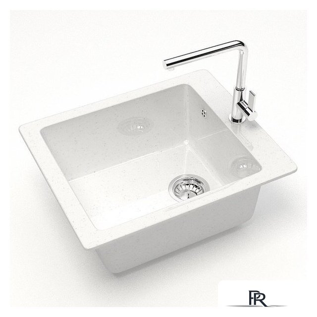 Кухонная мойка MARRBAXX Карельский камень модель 8/G31 F008G031 (белый) - Изображение №2 — Интернет-магазин ПроЗаказ