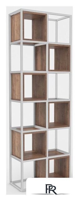 Стеллаж Hype Mebel Грос-2 70x210 (белый/дуб галифакс олово) - Изображение №1 — Интернет-магазин ПроЗаказ