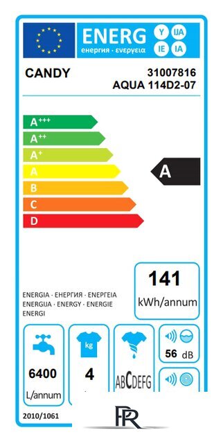 Стиральная машина Candy AQUA 114D2-07 - Изображение №2 — Интернет-магазин ПроЗаказ