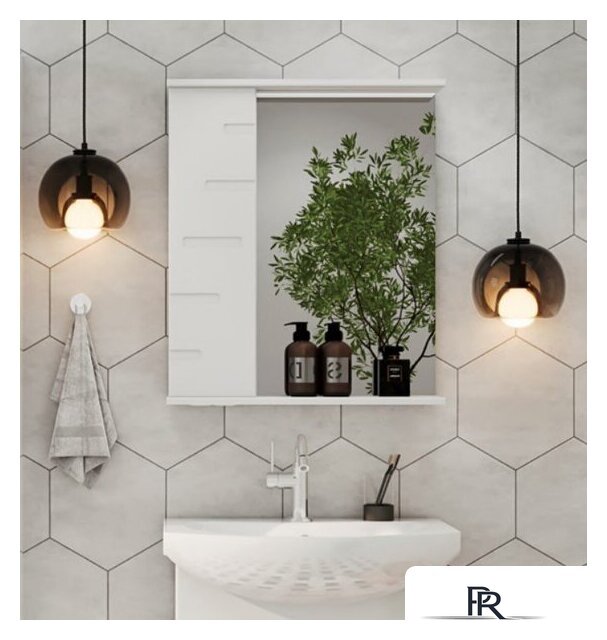  Volna Шкаф с зеркалом Joli 60 L (белый) - Изображение №7 — Интернет-магазин ПроЗаказ