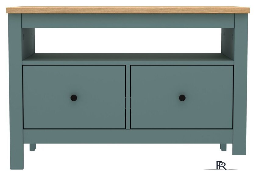 Тумба Mio Tesoro Сага 2 ящика 2.08.03.080.16 (темно-бирюзовый/ясень) - Изображение №2 — Интернет-магазин ПроЗаказ