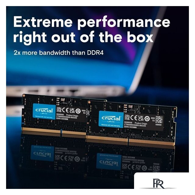 Оперативная память Crucial 8ГБ DDR5 SODIMM 5600 МГц CT8G56C46S5 - Изображение №2 — Интернет-магазин ПроЗаказ