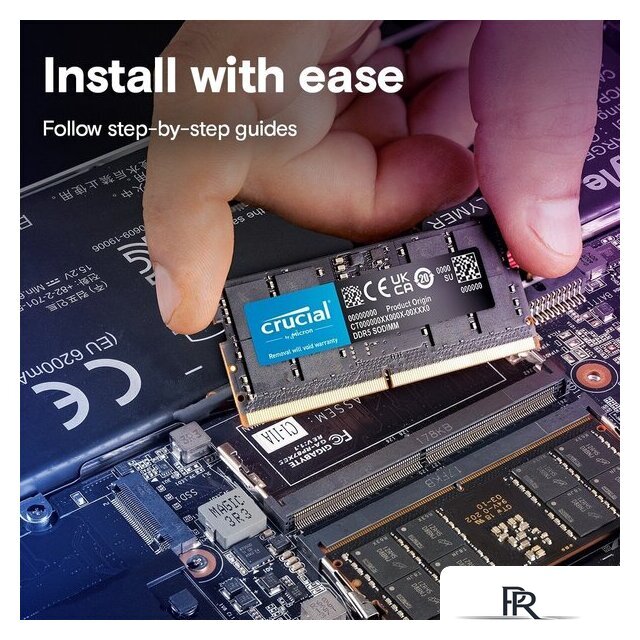 Оперативная память Crucial 8ГБ DDR5 SODIMM 5600 МГц CT8G56C46S5 - Изображение №6 — Интернет-магазин ПроЗаказ