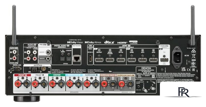 AV ресивер Denon AVR-X1800H - Изображение №4 — Интернет-магазин ПроЗаказ