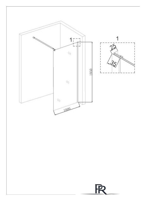 Душевая стенка Niagara NG-687-10 100x195 (черный) - Изображение №4 — Интернет-магазин ПроЗаказ