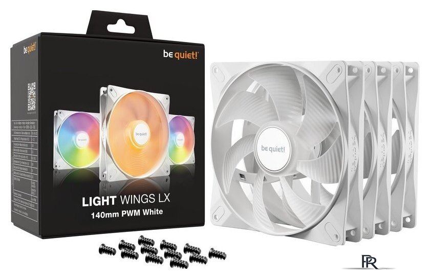 Комплект вентиляторов для корпуса be quiet! Light Wings LX 140mm PWM 3-Pack W BL128 - Изображение №4 — Интернет-магазин ПроЗаказ