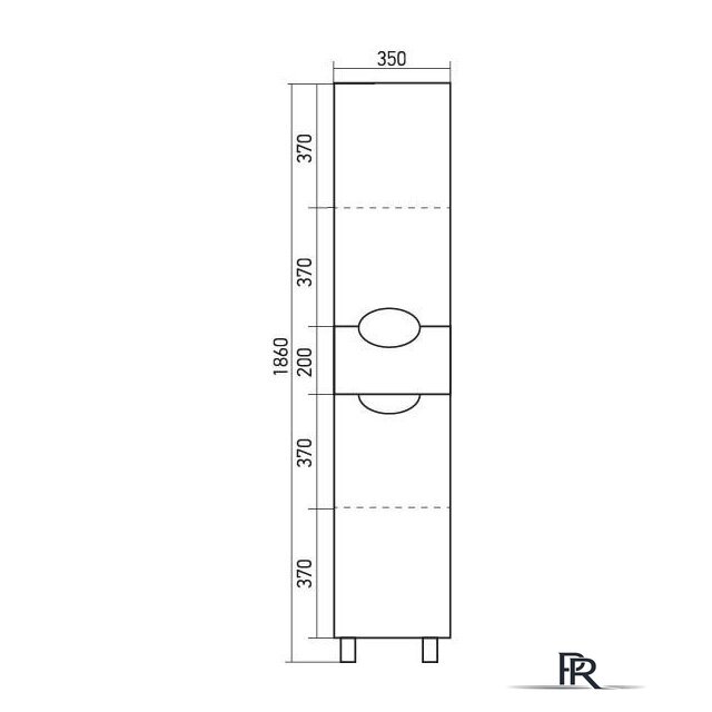  Mixline Шкаф-пенал 518676 - Изображение №2 — Интернет-магазин ПроЗаказ