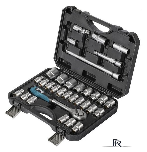 Набор трещотка с головками Bort BTK-33 (33 предмета) - Изображение №1 — Интернет-магазин ПроЗаказ