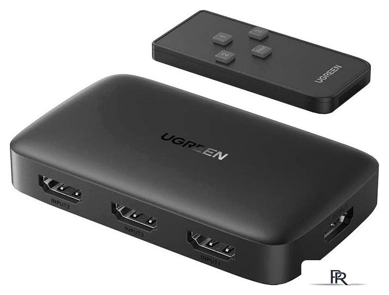 Переключатель Ugreen CM332 80125 4 x HDMI (с пультом ДУ, черный) - Изображение №1 — Интернет-магазин ПроЗаказ