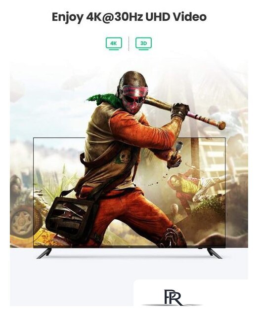 Переключатель Ugreen CM332 80125 4 x HDMI (с пультом ДУ, черный) - Изображение №4 — Интернет-магазин ПроЗаказ