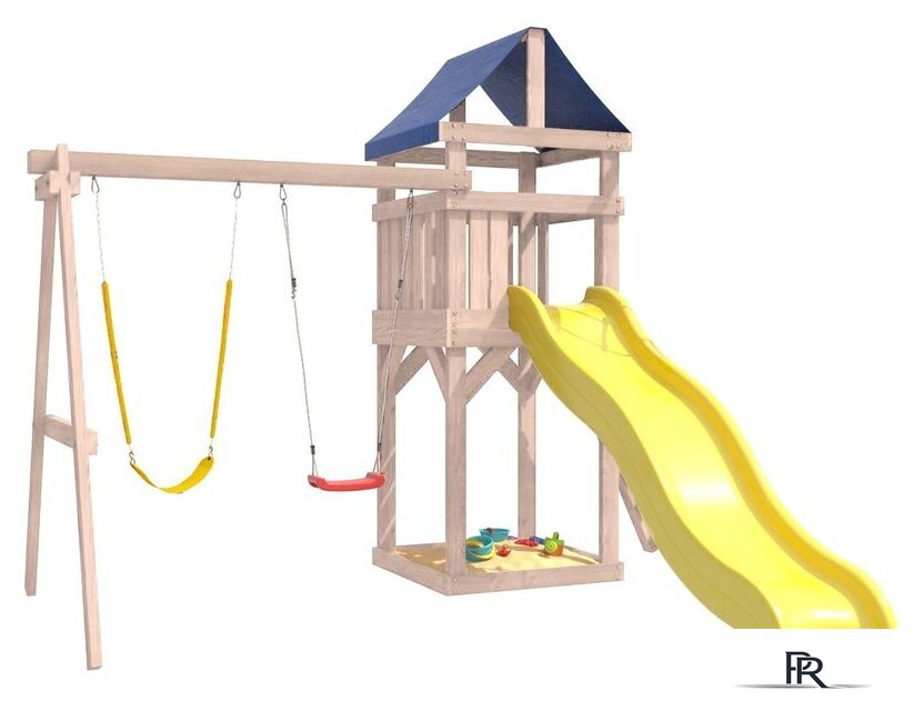 Игровой комплекс National Tree Company С гибкими качелями IgroWoods ДКНП-11 (не окрашен) - Изображение №1 — Интернет-магазин ПроЗаказ