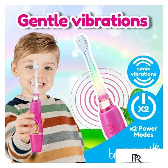 Электрическая зубная щетка Brush-Baby KidzSonic Unicorn - Изображение №5 — Интернет-магазин ПроЗаказ