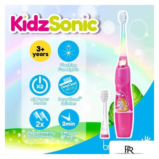 Электрическая зубная щетка Brush-Baby KidzSonic Unicorn - Изображение №3 — Интернет-магазин ПроЗаказ