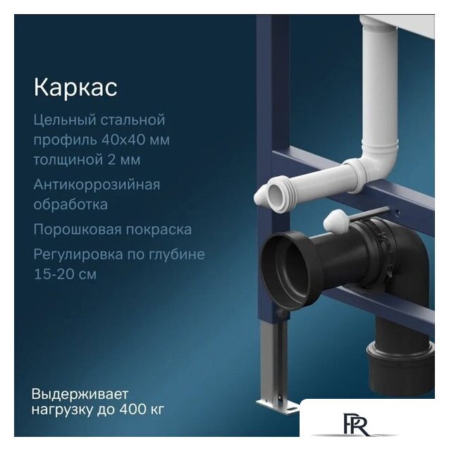 Унитаз подвесной Lauter Magdeburg 21103EC + AM.PM PrimeFit I012709.0151 (черный матовый хром глянцевый, с кнопкой смыва) - Изображение №9 — Интернет-магазин ПроЗаказ