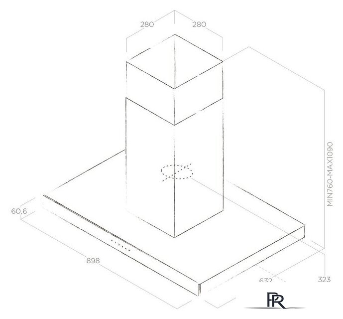 Кухонная вытяжка Elica Joy Island WHIX/A/90 PRF0104629A - Изображение №4 — Интернет-магазин ПроЗаказ