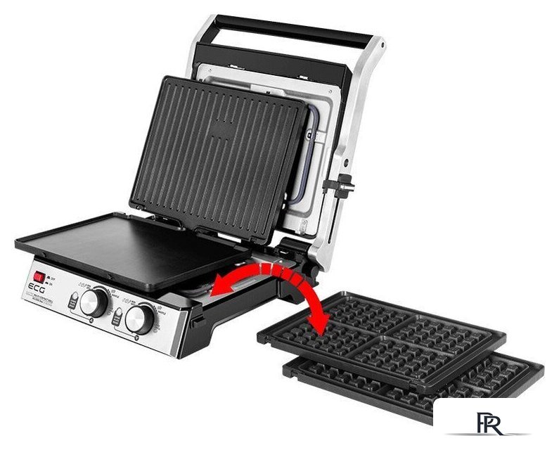 Электрогриль ECG KG 2033 Duo Grill & Waffle - Изображение №15 — Интернет-магазин ПроЗаказ
