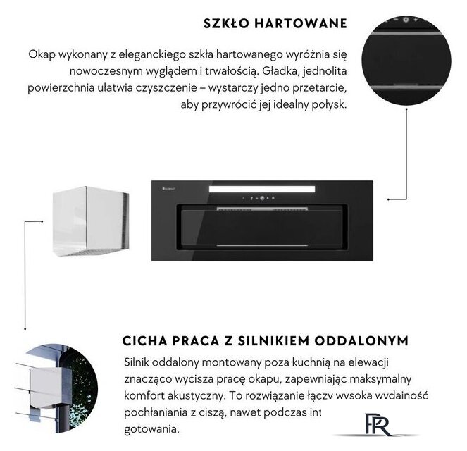 Кухонная вытяжка Globalo Silentio 80.2 Black + Turbina TZ 1.1 - Изображение №5 — Интернет-магазин ПроЗаказ