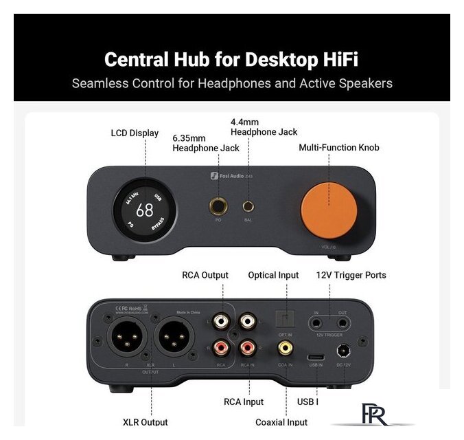 Настольный усилитель Fosi Audio ZH3 - Изображение №7 — Интернет-магазин ПроЗаказ