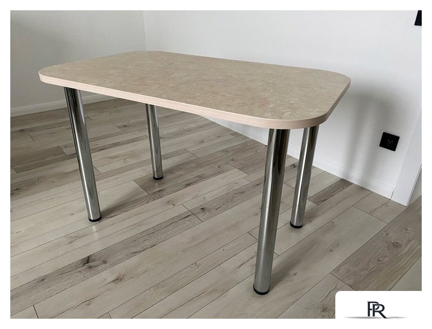 Кухонный стол Senira Р-001-02 (аламбра светлая/хром) - Изображение №4 — Интернет-магазин ПроЗаказ