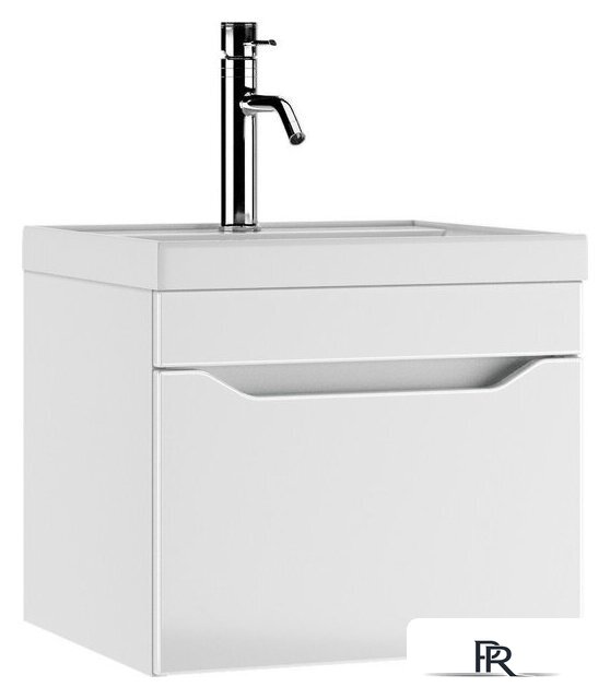  Айсберг Тумба под умывальник Bazis 50 Ева В1 DA5912T (с одним ящиком) - Изображение №1 — Интернет-магазин ПроЗаказ