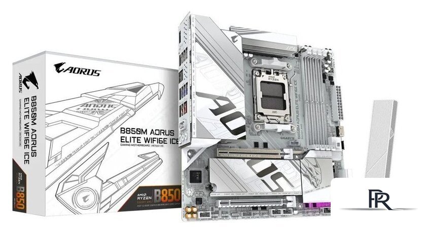 Материнская плата Gigabyte B850M Aorus Elite WiFi6E Ice (rev. 1.1) - Изображение №6 — Интернет-магазин ПроЗаказ