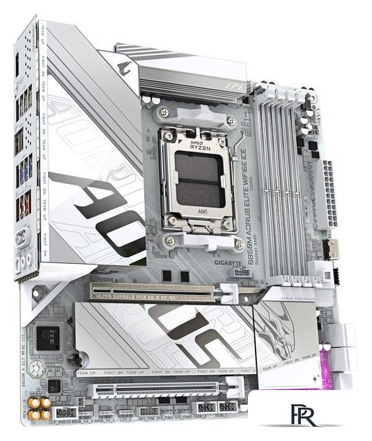 Материнская плата Gigabyte B850M Aorus Elite WiFi6E Ice (rev. 1.1) - Изображение №2 — Интернет-магазин ПроЗаказ