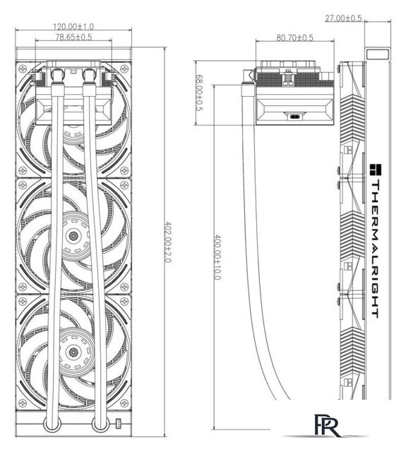Система жидкостного охлаждения для процессора Thermalright Hyper Vision 360 UB ARGB (черный) - Изображение №10 — Интернет-магазин ПроЗаказ