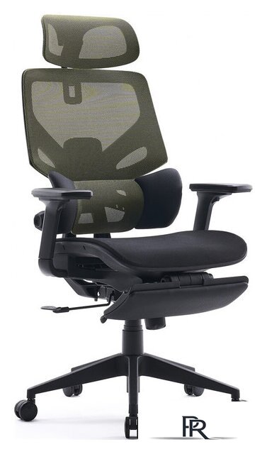 Офисное кресло CACTUS CS-CHR-MC01-LGNBK (черный/салатовый) - Изображение №1 — Интернет-магазин ПроЗаказ