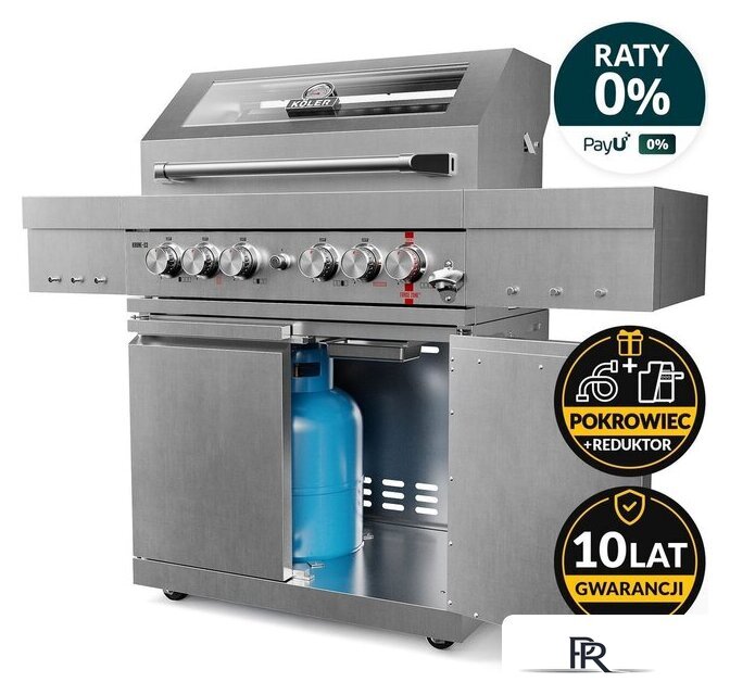 Газовый гриль для дачи Koler Krone S3 Silver KK-S3/S - Изображение №2 — Интернет-магазин ПроЗаказ