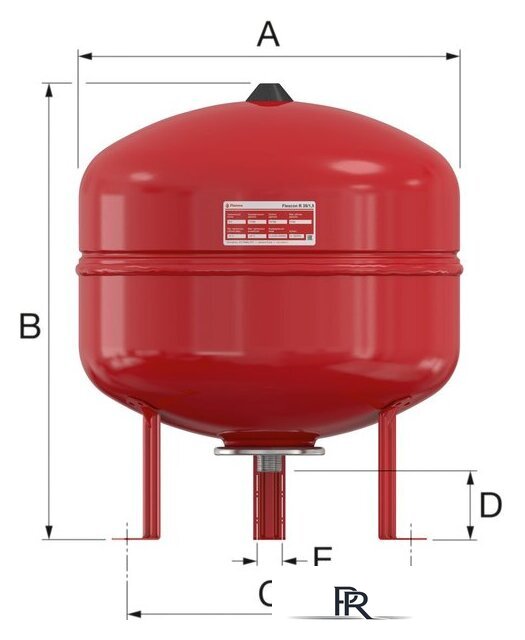 Расширительный бак Flamco Flexcon R 80 - Изображение №3 — Интернет-магазин ПроЗаказ