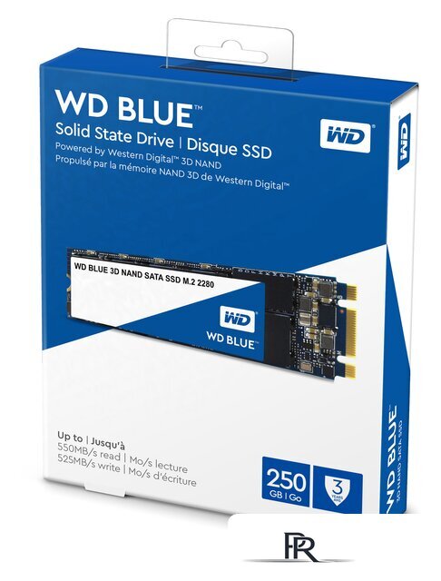SSD WD Blue 3D NAND 250GB [WDS250G2B0B] - Изображение №2 — Интернет-магазин ПроЗаказ