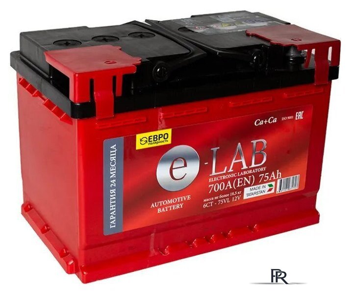 Автомобильный аккумулятор E-Lab 6СТ-75 R+ (75 А·ч) - Изображение №1 — Интернет-магазин ПроЗаказ