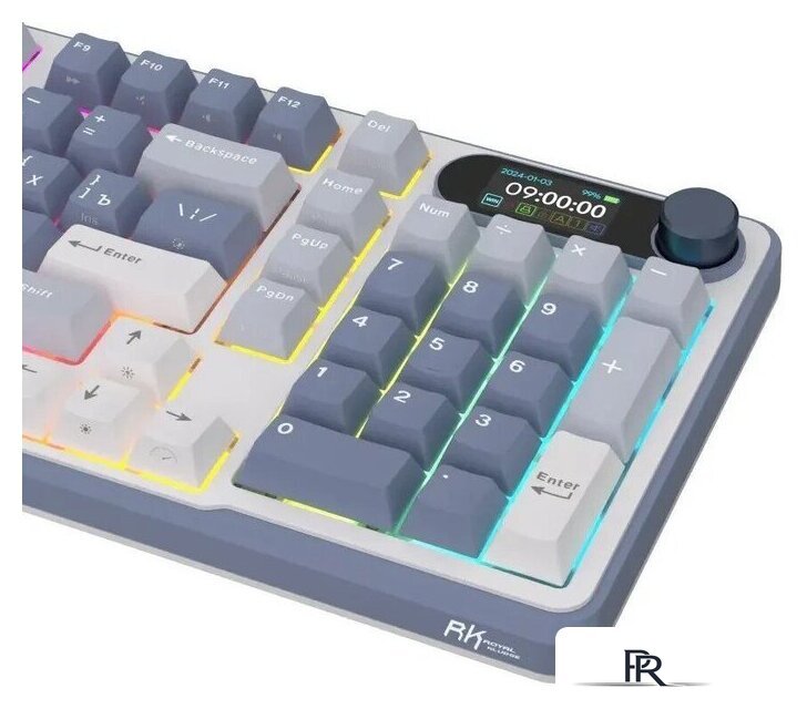 Клавиатура Royal Kludge RK-S98 RGB Ocean Blue (RK Cream) - Изображение №8 — Интернет-магазин ПроЗаказ