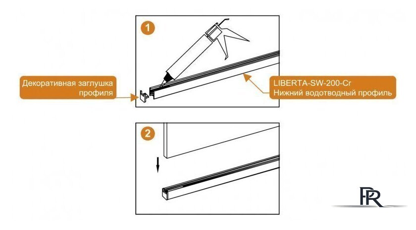 Душевая стенка Cezares LIBERTA-L-1-140-120-C-Cr - Изображение №4 — Интернет-магазин ПроЗаказ