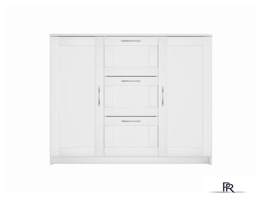 Комод Mio Tesoro Сириус 2 двери и 3 ящика 117x95 2.02.03.340.1 (белый) - Изображение №3 — Интернет-магазин ПроЗаказ