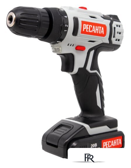 Дрель-шуруповерт Ресанта ДА-20-2ЛК (с 2-мя АКБ, кейс) - Изображение №1 — Интернет-магазин ПроЗаказ