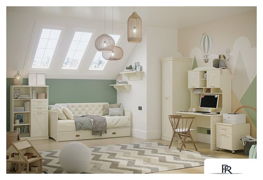 Кровать-тахта Ангстрем Кантри детская КА-830.25 (Я16) исп.4 (Д1, валенсия) - Изображение №4 — Интернет-магазин ПроЗаказ