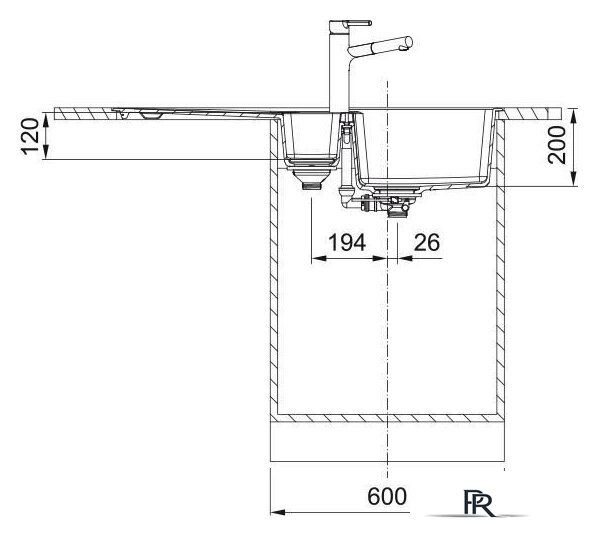 Кухонная мойка Franke Centro CNG 651-100 114.0716.327 (серый сланец) - Изображение №5 — Интернет-магазин ПроЗаказ