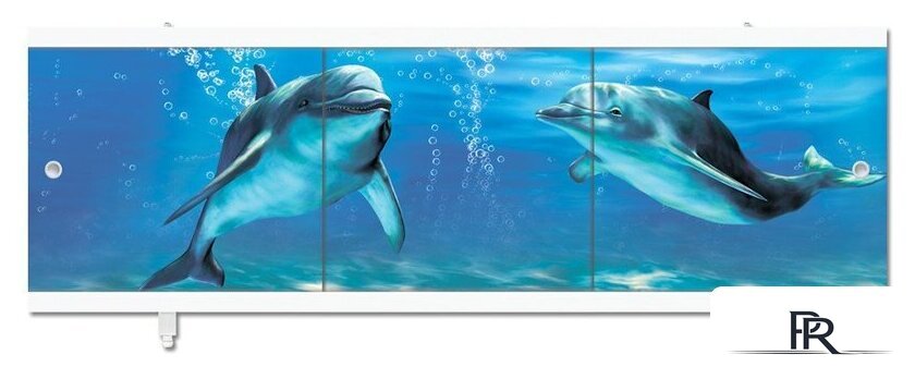 Фронтальный экран под ванну Метакам Ультралегкий АРТ 1.48 (дельфины) - Изображение №4 — Интернет-магазин ПроЗаказ