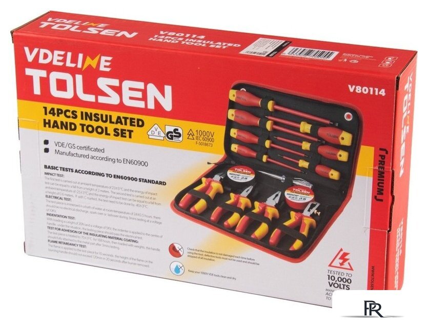 Универсальный набор инструментов Tolsen TTV80114 (14 предметов) - Изображение №4 — Интернет-магазин ПроЗаказ