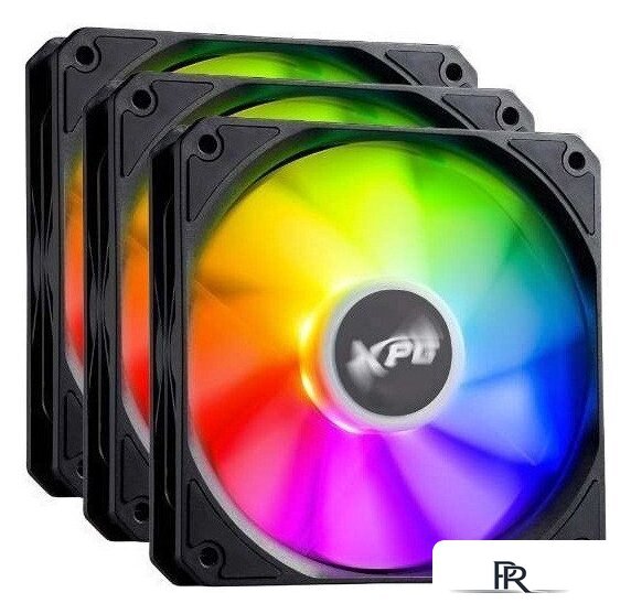 Комплект вентиляторов для корпуса ADATA XPG Vento R 120x3 ARGB PWM (черный) - Изображение №1 — Интернет-магазин ПроЗаказ