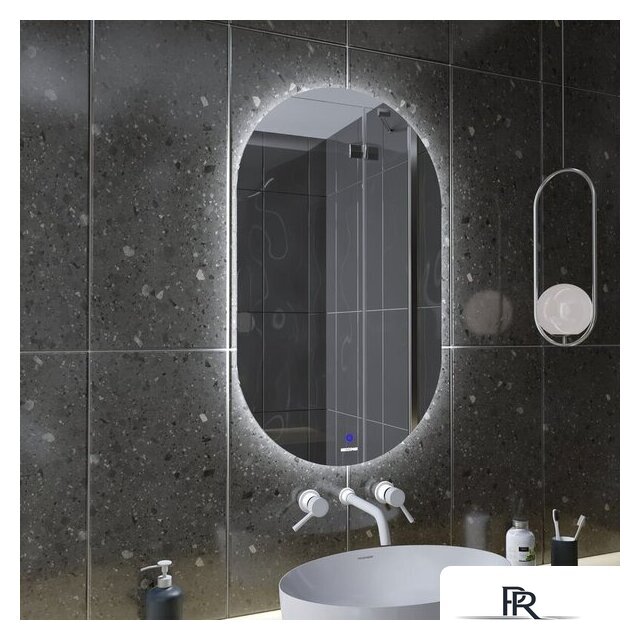  Grossman Зеркало Nero-промо LED 245090 (с сенсорным выключателем) - Изображение №2 — Интернет-магазин ПроЗаказ