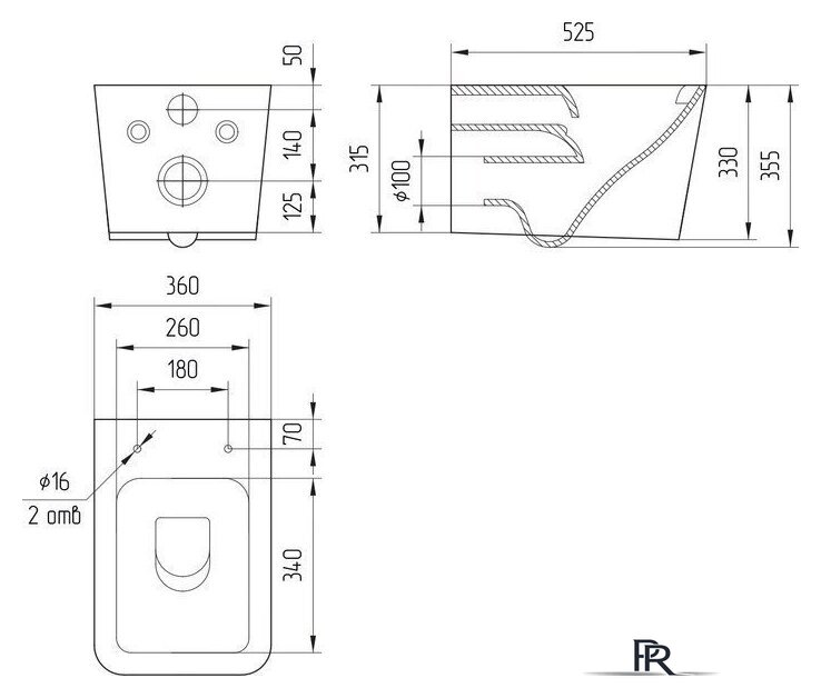 Унитаз подвесной Cersanit Crea Vortex DPL EO Slim 68916 - Изображение №5 — Интернет-магазин ПроЗаказ
