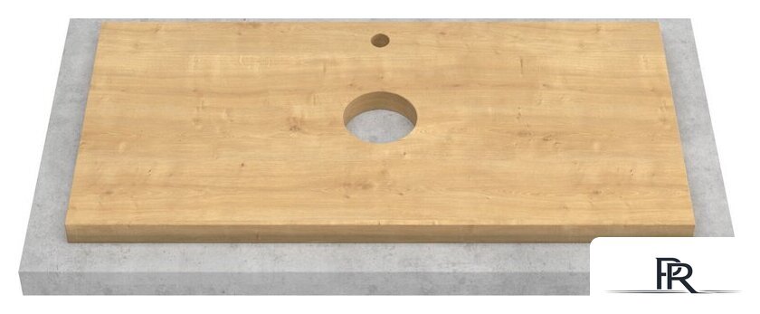  ЗОВ Тумба под умывальник Дион 90 D90LAFM7015MKV5-HPL38T (туя/графит матовый) - Изображение №3 — Интернет-магазин ПроЗаказ