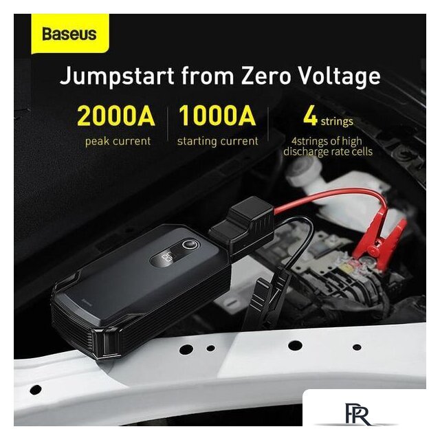 Портативное пусковое устройство Baseus CGNL020001 (черный) - Изображение №6 — Интернет-магазин ПроЗаказ