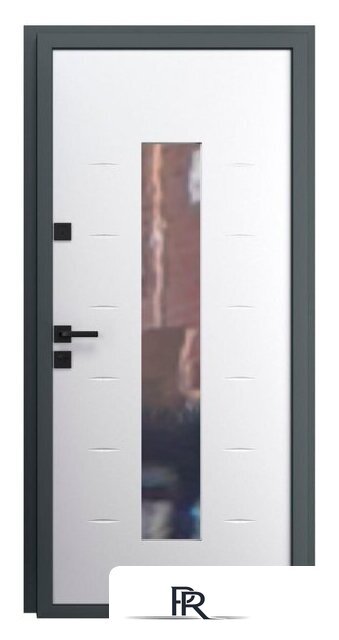 Металлическая дверь Guard Inox Black 96x205 (левая, графит/экосатин белый) - Изображение №3 — Интернет-магазин ПроЗаказ