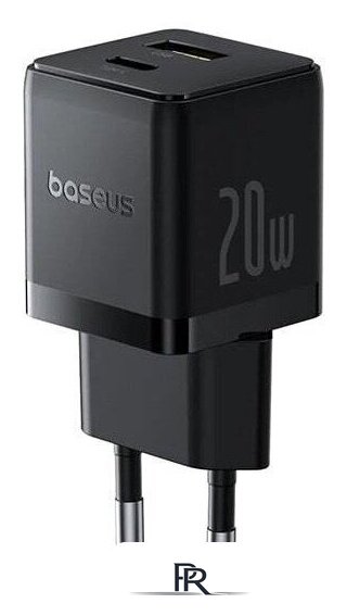 Сетевое зарядное Baseus Palm Fast Charger C+U 20W EU P10111608113-01 (черный) - Изображение №1 — Интернет-магазин ПроЗаказ